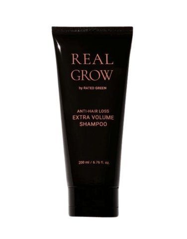 Шампунь для об'єму і від випадіння волосся RATED GREENREAL GROW ANTI HAIR LOSS EXTRA VOLUME SHAMPOO 200ML RatedGrin00023 фото
