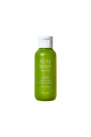 Глибокоочищаючий відлущуючий шампунь з соком розмарину Rated Green REAL MARY COLD BREWED ROSEMARY EXFOLIATING SCALP SHAMPOO 100 мл RatedGrin00030 фото