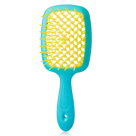 Janeke Superbrush (Standart) щітка для волосся блакитна з жовтим Janek00014 фото