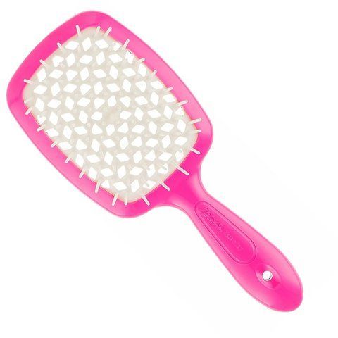 Janeke Superbrush (Standart) щітка для волосся малинова з білим Janek00004 фото