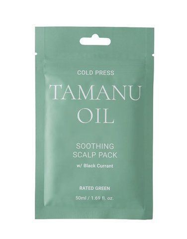 Заспокійлива маска з маслом таману RATED GREENTAMANU OIL SOOTHING SCALP PACK W/ BLACK CURRANT 50ml RatedGrin00016 фото